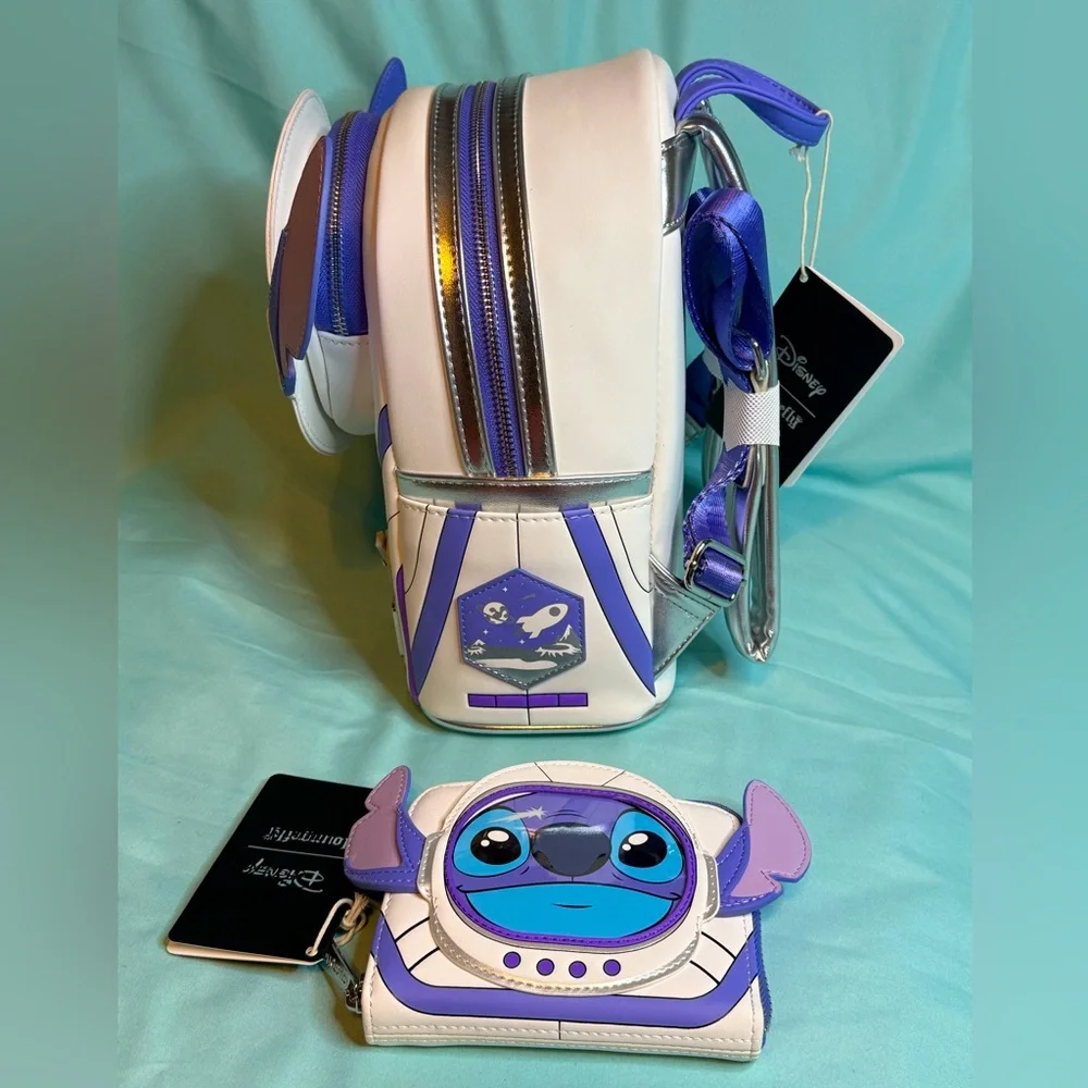 Loungefly x Disney Stitch 626 Spacesuit Astronaut Backpack & Wallet